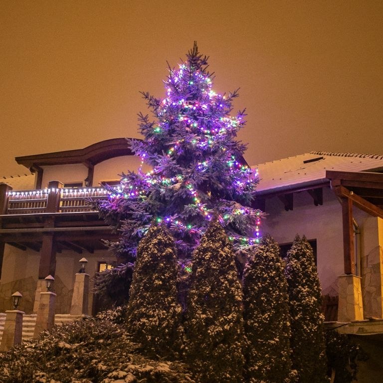 Świąteczne LED oświetlenie - 5 m, 50 LED, kolorowe, pilot